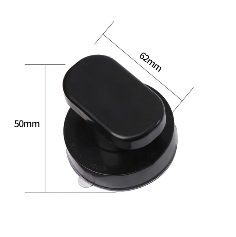 Mini Powerful Suction Cup Glass Mirror Door Handle Bathtub Shower Handle Kitchen Drawer Handle Suction Cup Bathroom Door Refrigerator Nonporous Sucker (Black) Black - NewNest Australia