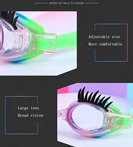 Swimming Goggles Anti Fog No Leak Non Slip UV Protection for Kids Eyelash - NewNest Australia