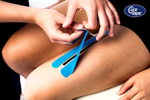 Curetape Kinesiology Tape (5 Cm X 31.5 M, Blue) | Waterproof And Latex-Free Kinesio Tape | Kinesio Tape With T√Úv Certificate | Sports Tape For Professionals | Physio Tape For Injuries And Complaints - NewNest Australia