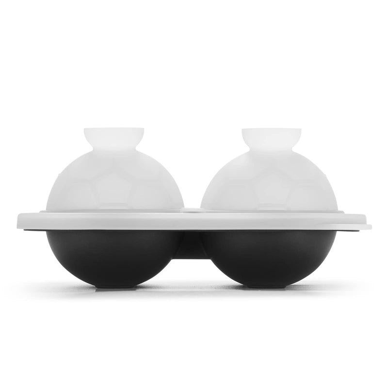 ACOOKEE Silicone Soccer Ball Ice Cube Mold Fun Shapes, Novelty Soccer Gifts, 2.2" Large Craft Round Sphere Ice Ball Molds For Game Day, Whiskey, Cocktails, Bourbon Soccer Ice Mold - NewNest Australia