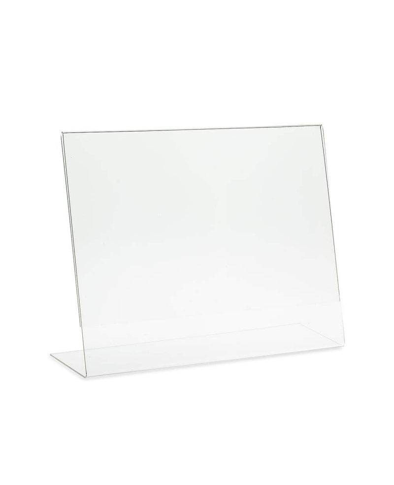 Large Sign Holder 14 x 11 Slant Back Landscape Clear Acrylic Signs 1 Pack - NewNest Australia