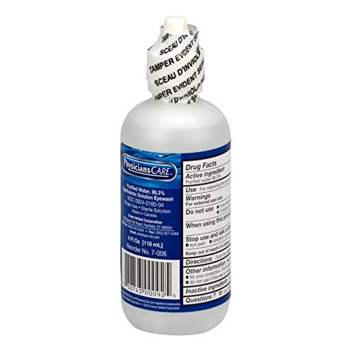 PhysiciansCare by First Aid Only 7-006 Eye Wash Solution, 4 oz Bottle - NewNest Australia