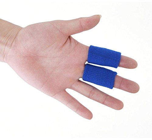 CTKcom 10PCS Stretchy Finger Protector Sleeve, Support Arthritis Sports Aid Blue - NewNest Australia