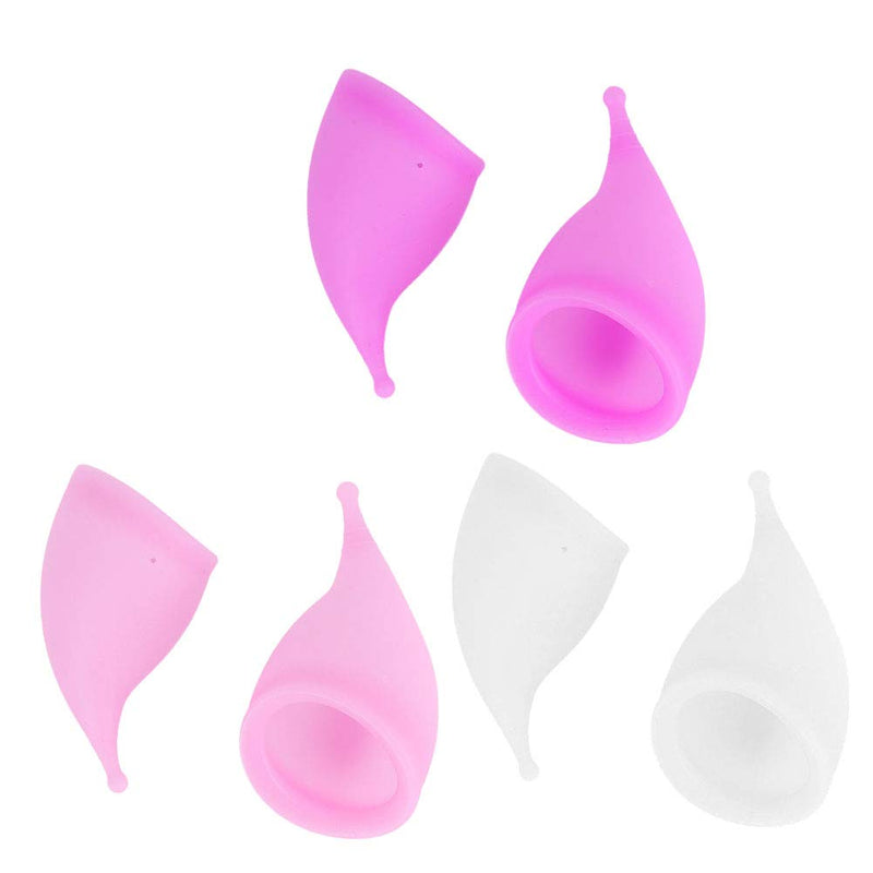 Menstrual Cup Set, Silicone Women Reusable Period Cup Collector Comfortable Lady Feminine Hygiene Cups - Alternative Protection to Tampons and Cloth Sanitary Napkins(Purple) Purple - NewNest Australia