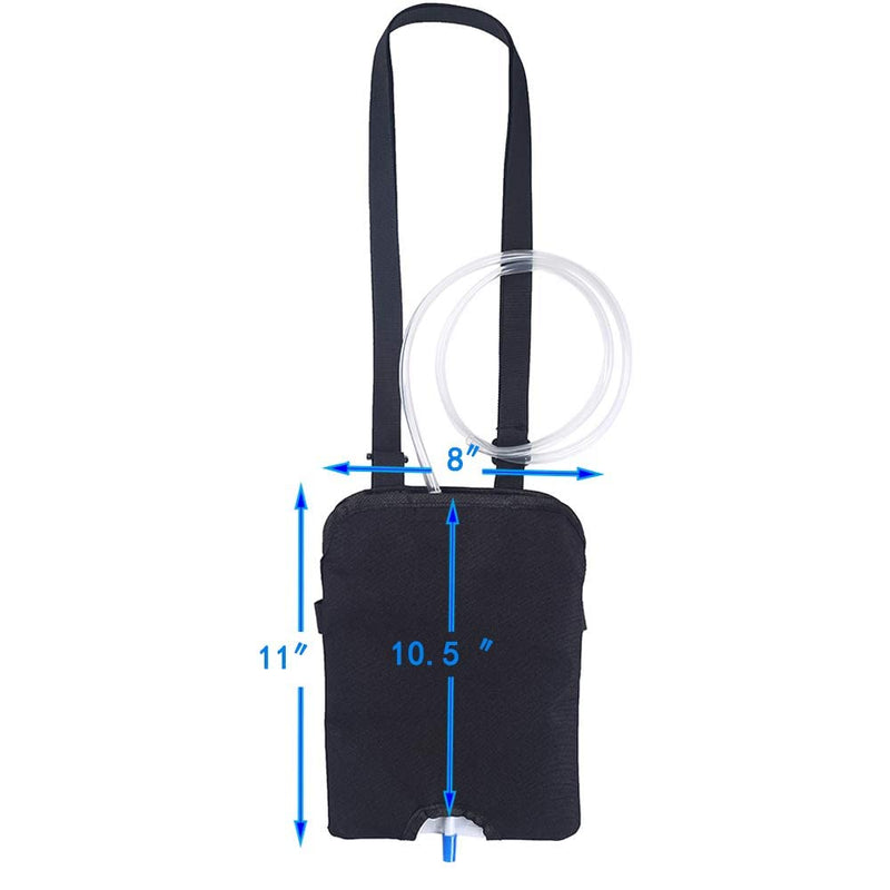 Urine Bag Catheter Bag Stoma Bag External Urine Catheter Cover Leg Rest Kit Urine Drainage Care Carrier With Adjustable Shoulder Strap For Home, Travel, Wheelchair, Bed (1500Ml) - NewNest Australia