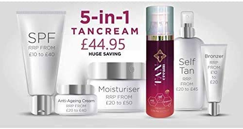 Tancream Award Winning All-In-One Luxury Moisturiser, Self Gradual Tan, Instant Bronzer and Sun Protection SPF50 - NewNest Australia