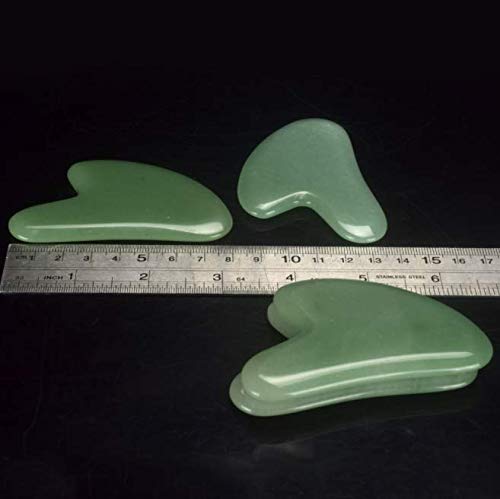 DNHCLL Gua sha Board Natural Jade Gua Sha Scraping Massage Tools, Stone Guasha Board for Face and Body Caring, SPA Acupuncture - NewNest Australia