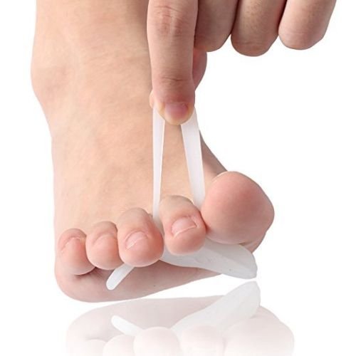 Pedimend™ Under Toe Support - 6 Pieces | Claw Crooked Mallet Toes Props Straightener Corrector | Silicone Gel Hammer Toe Crest Pads | Orthopedic Metatarsal Rings (White) White - NewNest Australia