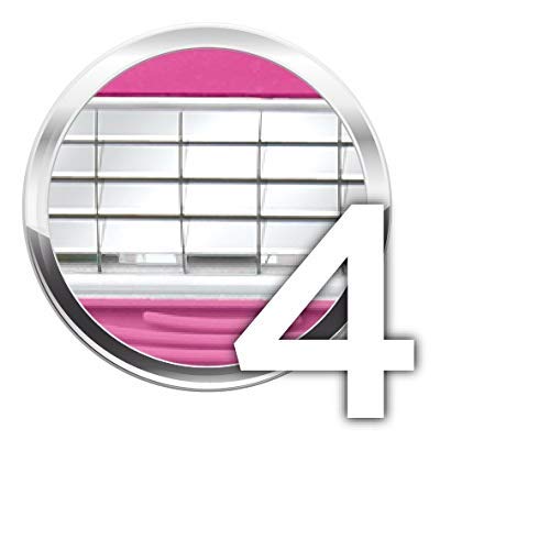 Wilkinson Sword Quattro for Women Razor Blades for Women's Razors, 3 + 1 Piece 4 Pieces (Pack of 1) - NewNest Australia