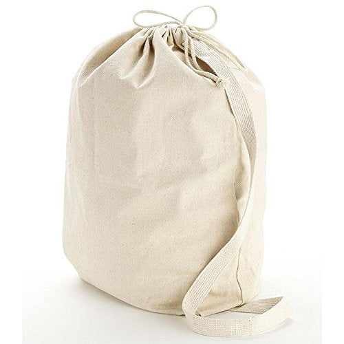 NewNest Australia - SHOPINUSA Heavy Canvas Laundry Bags W/Shoulder Strap (Small-Medium-Large) (Large) Large 