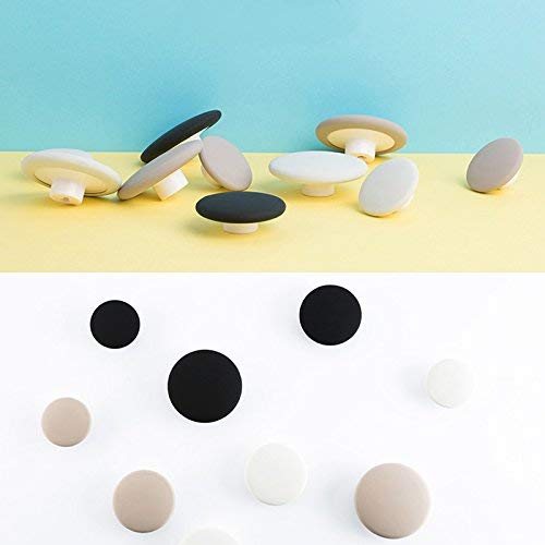 NewNest Australia - TINTON LIFE 3PCS Different Size Decorative Silicone Wall Hanger(Black) Black 