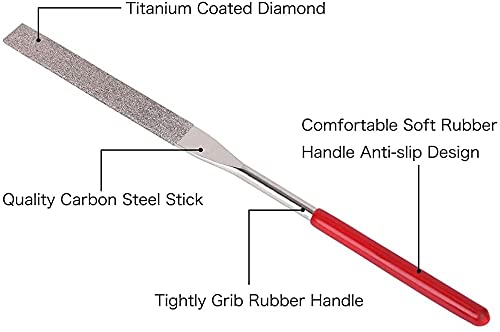 Bestgle 10Pcs 4mm x 160mm Mini Diamond Needle File Set for Carving Metal Ceramic Tile Glass Wood Fit Jewelers Hobby 4*160mm - NewNest Australia