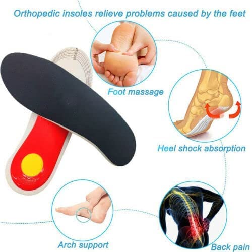 Plantar Fasciitis Relief Arch Support Shoe Inserts Insoles for Flat Feet for Men & Women, Orthotic Feet Heel Pain Shock Absorption Comfortable Insoles, Small EU 35-40, White - NewNest Australia