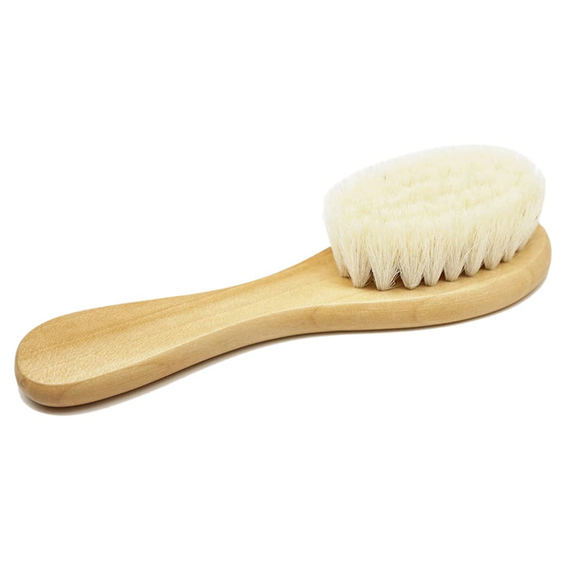 Molylove Baby Hair Brush with Wooden Handle and Super Soft Goat Bristles for Newborns & Toddlers - NewNest Australia