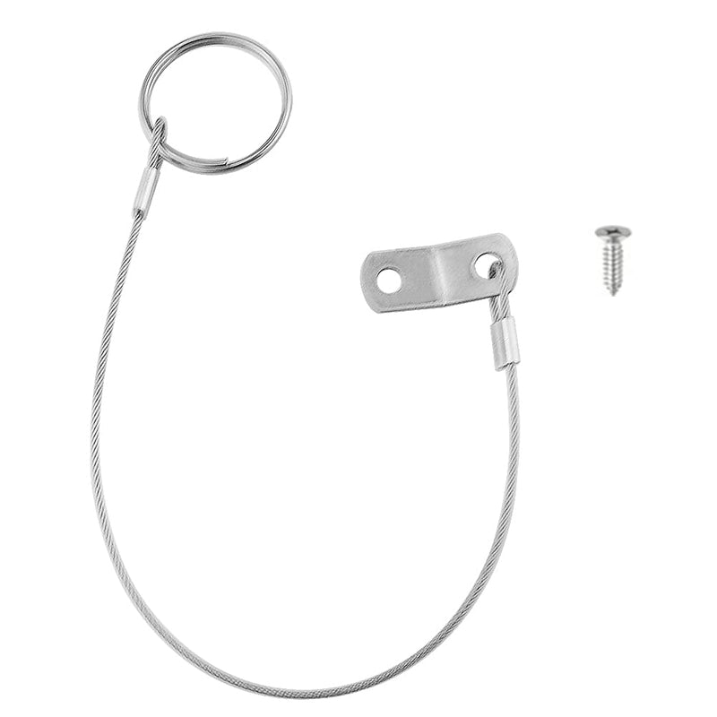 brandname Wwxuanke Stainless Steel Lanyard 316 Cable Tether Safety Wire Marine Hardware for Loss Prevention 1 Loop with Quick Release Ring and Rubber Coating 6 Pcs, silver white - NewNest Australia
