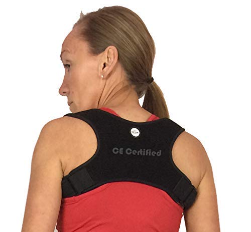 gr8ful® Posture Corrector | Physio Spinal Brace, Men, Women & Kids. Back, Shoulder & Neck Pain Relief, Black, 1 Size, Adjustable Neoprene Discreet Design, Fab for Sports Use. - NewNest Australia