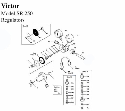 Victor 0790-0048 Repair Kit, Sr250 - NewNest Australia