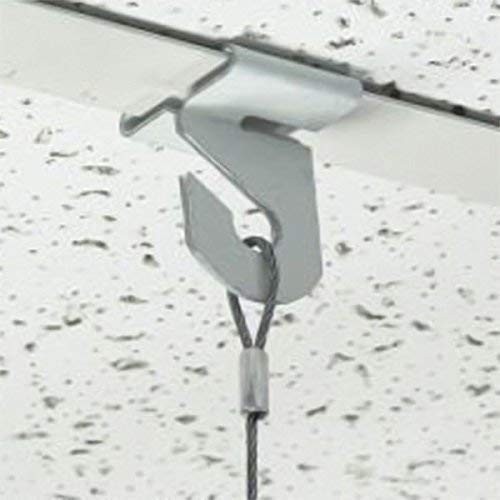 NewNest Australia - Extra Heavy Duty White Aluminum Drop Ceiling Hooks, One Piece Ceiling Grid Clips - 10 Pack 