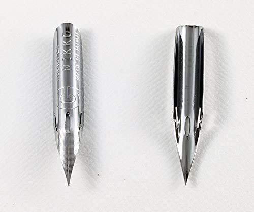 Nikko Manga Pen Nib N-Gpen, 10 Nibs (1 Pack) with Anti Rust Paper for Storage - NewNest Australia