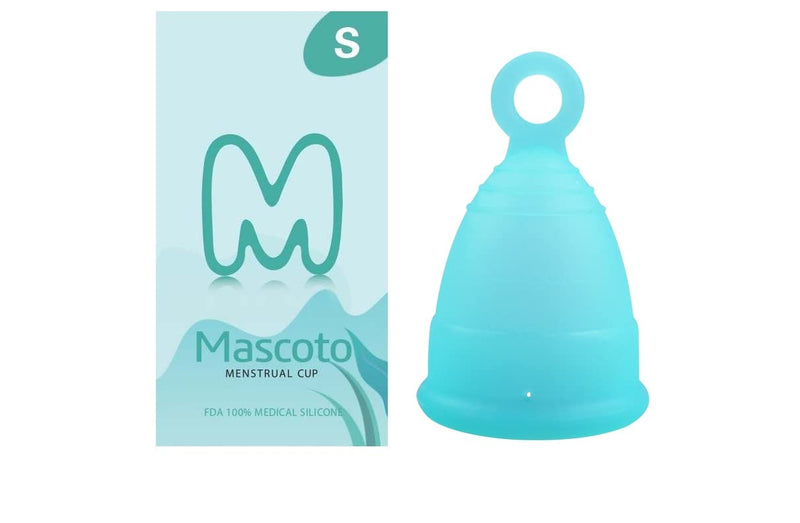 Mascoto® New Shape Ultra Comfortable Menstrual Cup with Ring, Made from Medical-Grade Silicone, BPA Free, Reusable, Tampon and Pad Alternative (L) - NewNest Australia