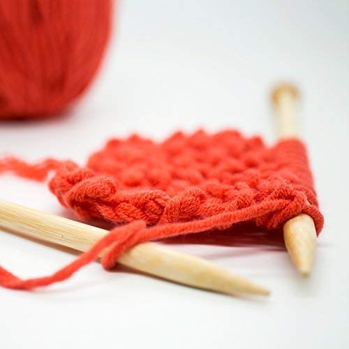 36PCS Bamboo Knitting Needles Set, BetyBedy Single Pointed Knitting Needles, 9 Inches Length Knitting Crochet Supplies for Beginners Handmade (18 Sizes from 2.0mm-10.0mm) - NewNest Australia