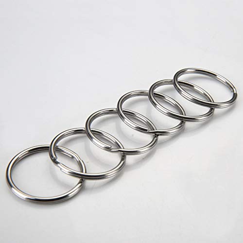 KINGFOREST 100PCS Key Rings 1 Inch, Key Rings Metal Keychain Rings Split Keyrings Flat Ring for Home Car Office Keys Attachment - NewNest Australia