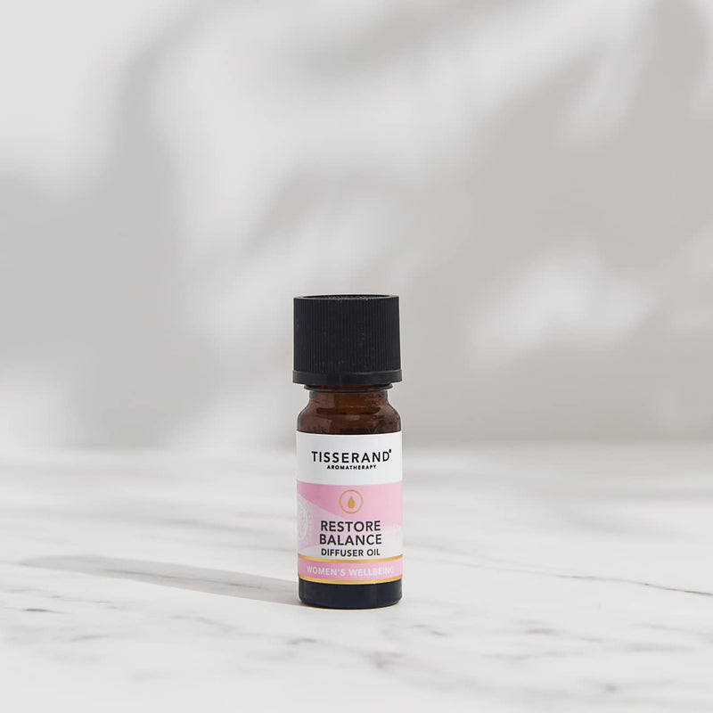 Tisserand Aromatherapy Restore Balance Diffuser Oil 9ml Perimenopause, Menopause & Menstruation Support for Women Rose, Clary Sage & Geranium 100% Natural Essential Oils, 9ml (Pack of 1) - NewNest Australia