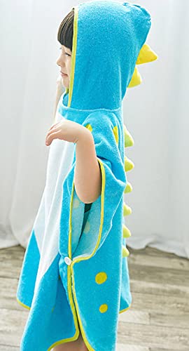 Maleroads Soft Cotton Baby Bath Towel Beach Towel Bathrobe for Kids 0-8 Years (Blue Elephant, 0-4Y) Blue Elephant - NewNest Australia