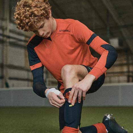 Storelli BodyShield Leg Sleeves | Compression Soccer Shin Guard Holders | Enhanced Leg Protection Black Large - NewNest Australia