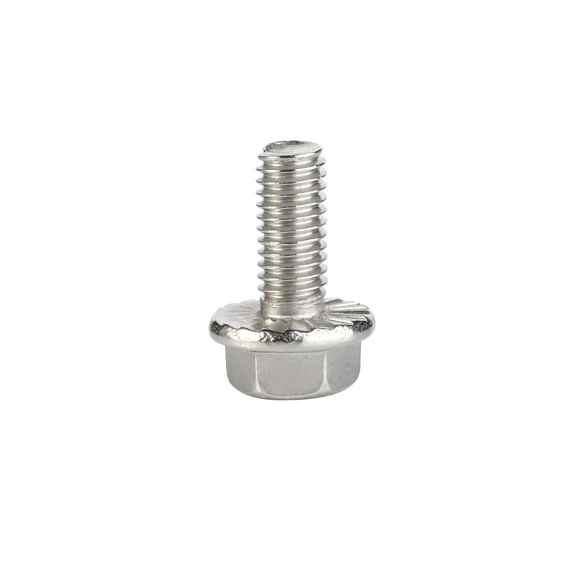 M8 x 10mm Flanged Hex Head Bolts Flange Hexagon Screws, Stainless Steel A2, DIN 6921, 20 PCS M8-1.25 x 10mm (20 PCS) - NewNest Australia