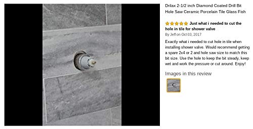 Drilax 2-1/2 inch Diamond Coated Drill Bit Hole Saw Ceramic Porcelain Tile Glass Fish Tank Marble Granite Quartz Holesaw Kitchen Bathroom Shower Faucet Drain Drilling Tool 2.5 Inch - NewNest Australia