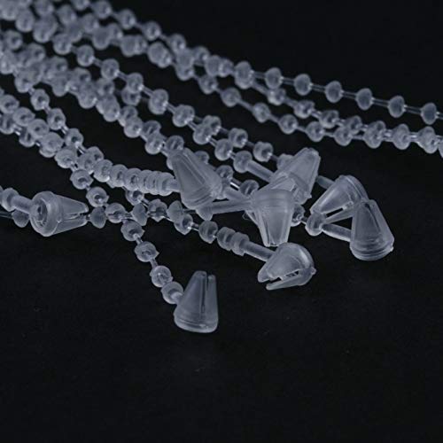 5 Inch Beaded Adjustable Loop Tie Fasteners, 1000 Pcs- Natural - NewNest Australia
