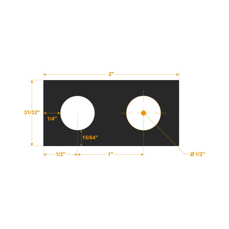 POWERTEC 71498 Dowel Drilling Jig with Cobalt M-35 Drill Bit and Split Ring Stop Collar, 1/2-Inch Jig 1/2" - NewNest Australia