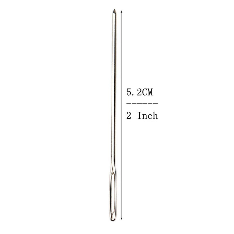 Pengxiaomei 20 Pieces Large-Eye Blunt Needles, Tapestry Needle,Stainless Steel Embroidery Needle With Clear Bottle, Crochet Needles for Crocheting,Sewing Needle,Chunky Yarn for Crocheting - NewNest Australia