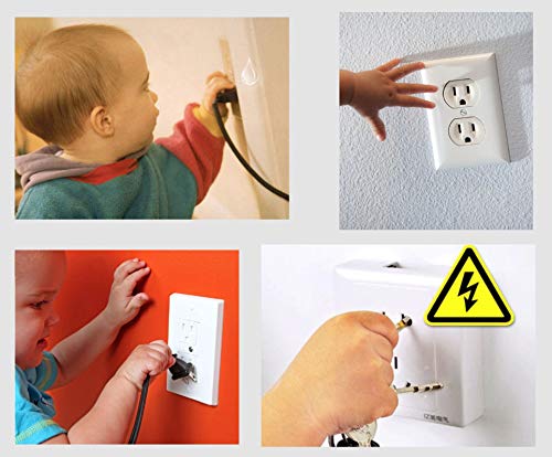 38 Pieces Clear Outlet Covers Baby Proofing - Vmaisi Electrical Safety ChildProof Plug Protector - (Clear, 38 Pack) - NewNest Australia