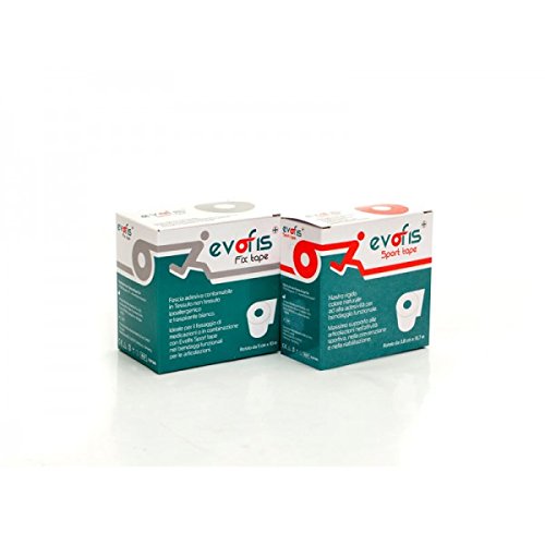 Evofis Sport Tape 3 Rolls Of Rigid Zinc Oxide Tape 3.8 Cm X 10 M Natural Color + 3 Rolls Of Evofis Fix Tape Cuddly Bandage Made Of Hypoallergenic Non-Woven Fabric In Rolls Of 5 Cm X 10 M White Color - NewNest Australia