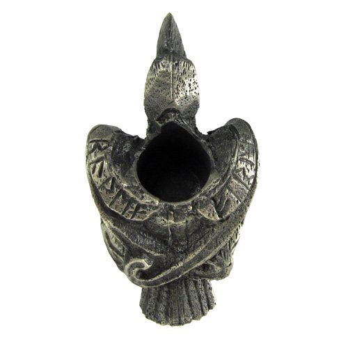 NewNest Australia - Dryad Design Mini Pewter Raven with Norse Runes Chime Candle Holder 