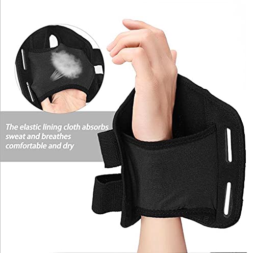 NuCamper Breathable Wrist Support Wrist Brace with Metal Splint Stabilizer Men Women Wrist Brace Adjustable Wrist Splint for Arthritis, Tendonitis, Sprain Black S/M Right Handed - NewNest Australia