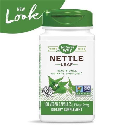 Nature's Way Nettle Leaf 435 mg, TRU-ID Certified, Non-GMO Project, Vegetarian, 100 Count, Pack of 2 - NewNest Australia