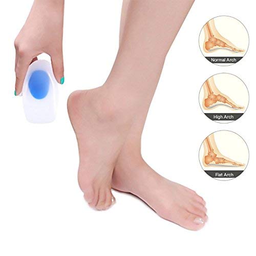 Heel Cushion Gel, 2 Pairs Super Soft Heel Pads Wedge Insole Inserts Heel Support Orthotic Cushion Relief For Plantar Fasciitis Heel Pain (Size L For Eu 39-44) - NewNest Australia