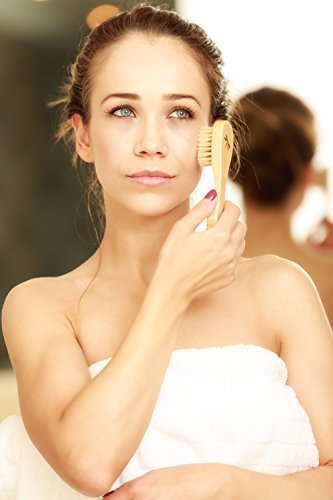 Belula Premium Dry Brushing Body Brush Set- Natural Boar Bristle Body Brush, Exfoliating Face Brush & One Pair Bath & Shower Gloves. Free Bag & How To – Great Gift For A Glowing Skin & Healthy Body - NewNest Australia