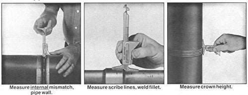 Co-link Stainless Steel HI-LO Welding Gauge Inch&Metric for Measurement of Pipe After Fit-up/Alignment Fit-Up Gap 32mm 37 1/2" - NewNest Australia