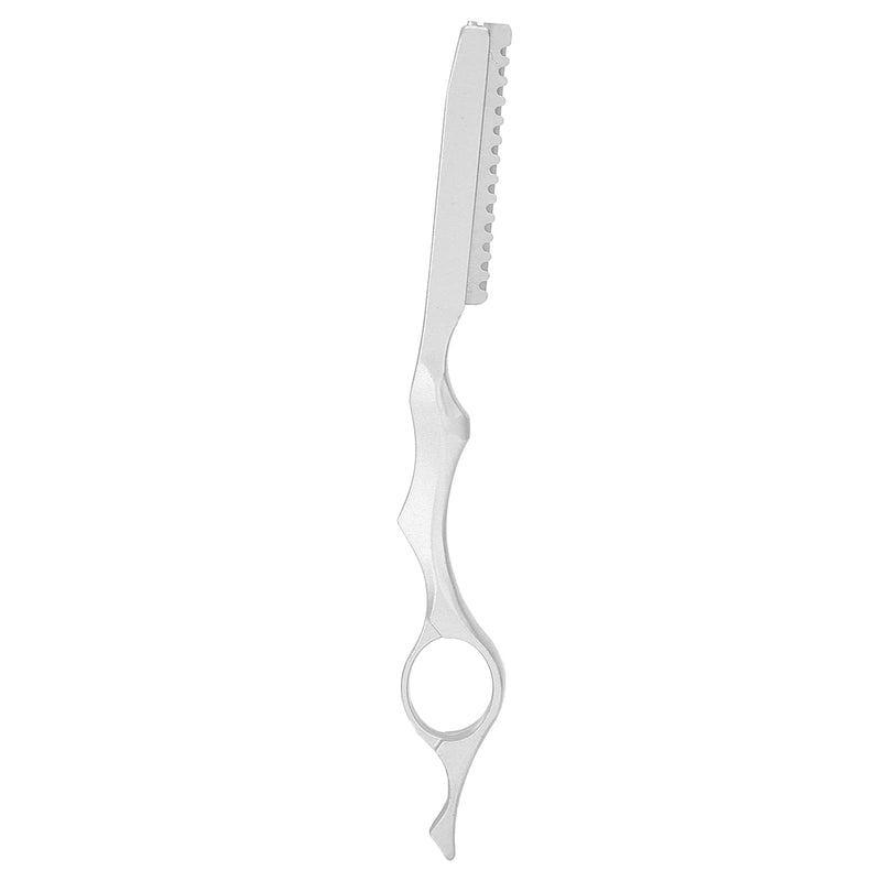 Hair Thinning Knife Feather Safety Razor Knife Comb Hair Styling Cutter Hair Cutting Aid Clip, Hair Trimmer, Hair Texture, Stainless Steel For Salon At Home, For Women For Men (Silver) - NewNest Australia