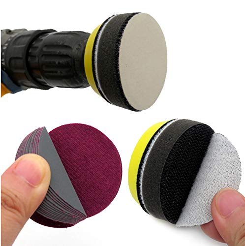 180 PCS 3 Inch Sandpaper, GOH DODD Wet Dry Sander Sheets with Backing Pad and Soft Foam Buffering Pad, 60 to 10000 Grits Grinding Abrasive Sanding Disc for Wood Metal Mirror Jewelry Car 3 Inch 180 Pieces - NewNest Australia