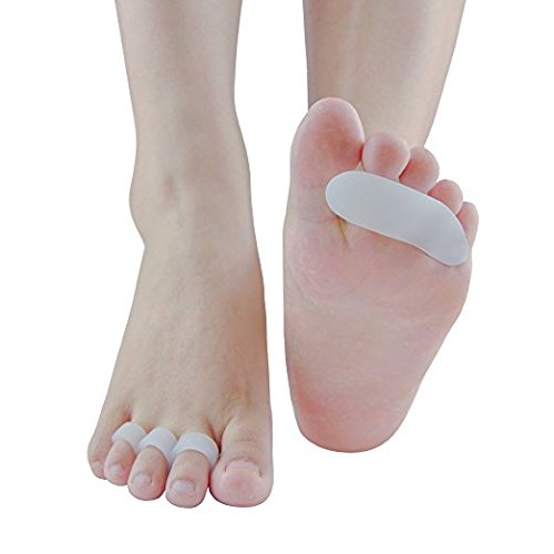 PEDIMEND Toe Separators for Hammer Toes - Gel Toe Straightener for Overlapping Toes - Ideal for Bent Toes/Crooked Toes/Curled Toes - for Men and Women - Foot Care (1PAIR - 2PCS) - NewNest Australia