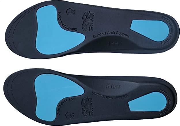 Medium Density Plantar Fasciitis Orthotic Insoles Arch Support Shoe Boot Inserts for Men & Women. Insole for Flat Feet and Fallen Arches Trim to Fit (Medium 7-8.5) Medium 7-8.5 - NewNest Australia