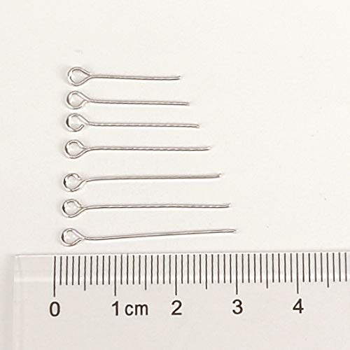 Chenkou Craft 700pcs Assorted of 7 Sizes Mix Eye Pins for Jewelry Making (Anti-Silver, Mix) Anti-silver - NewNest Australia