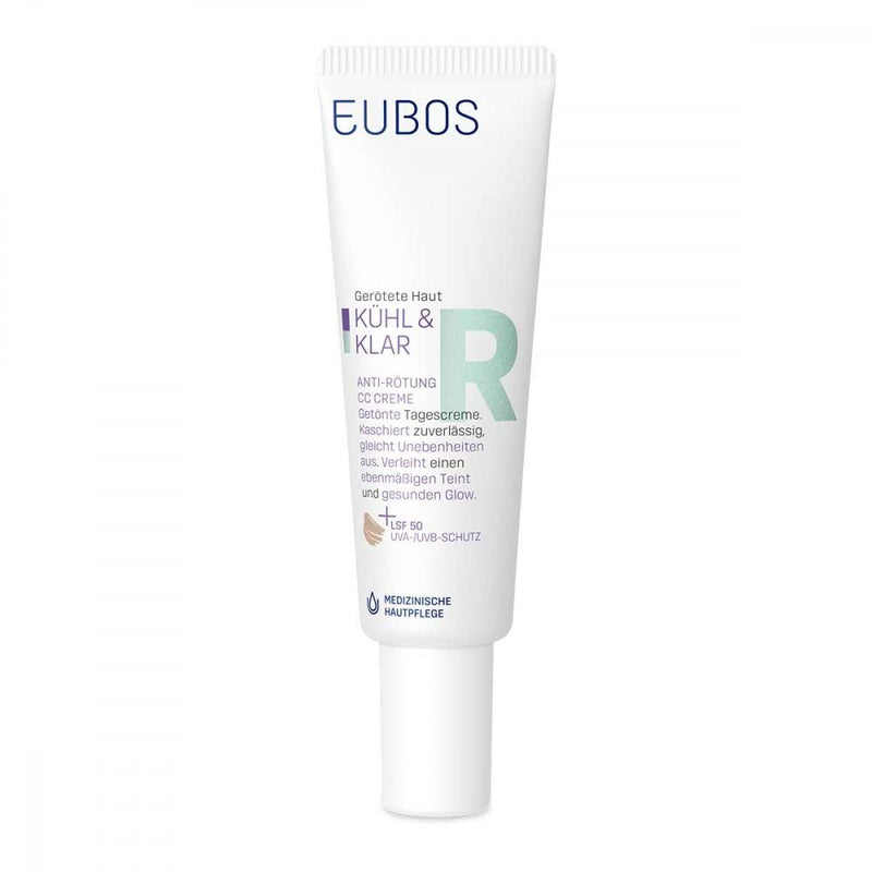 EUBOS COOL & CLEAR Anti-Redness CC Cream SPF 50 30 ml - NewNest Australia