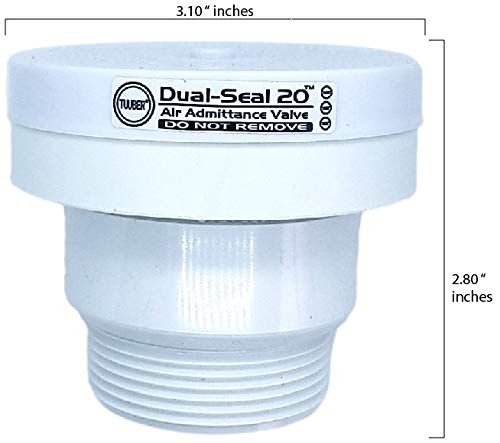 1-1/2 inch Tuuber Vent 2x Superior Seal Air Admittance Valve - NewNest Australia