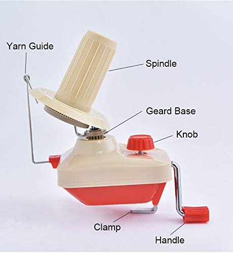 Buwico Yarn Ball Winder Manual Yarn Spinner Roller Wool String Fiber Ball Winder Yarn Ball Weaving Holder - NewNest Australia